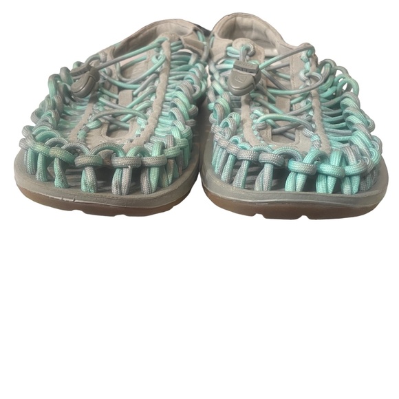 Keen UNEEK Cord Slip On 11 Hiking Sport Sandals Gray Green Lace Up women’s - Picture 3 of 7